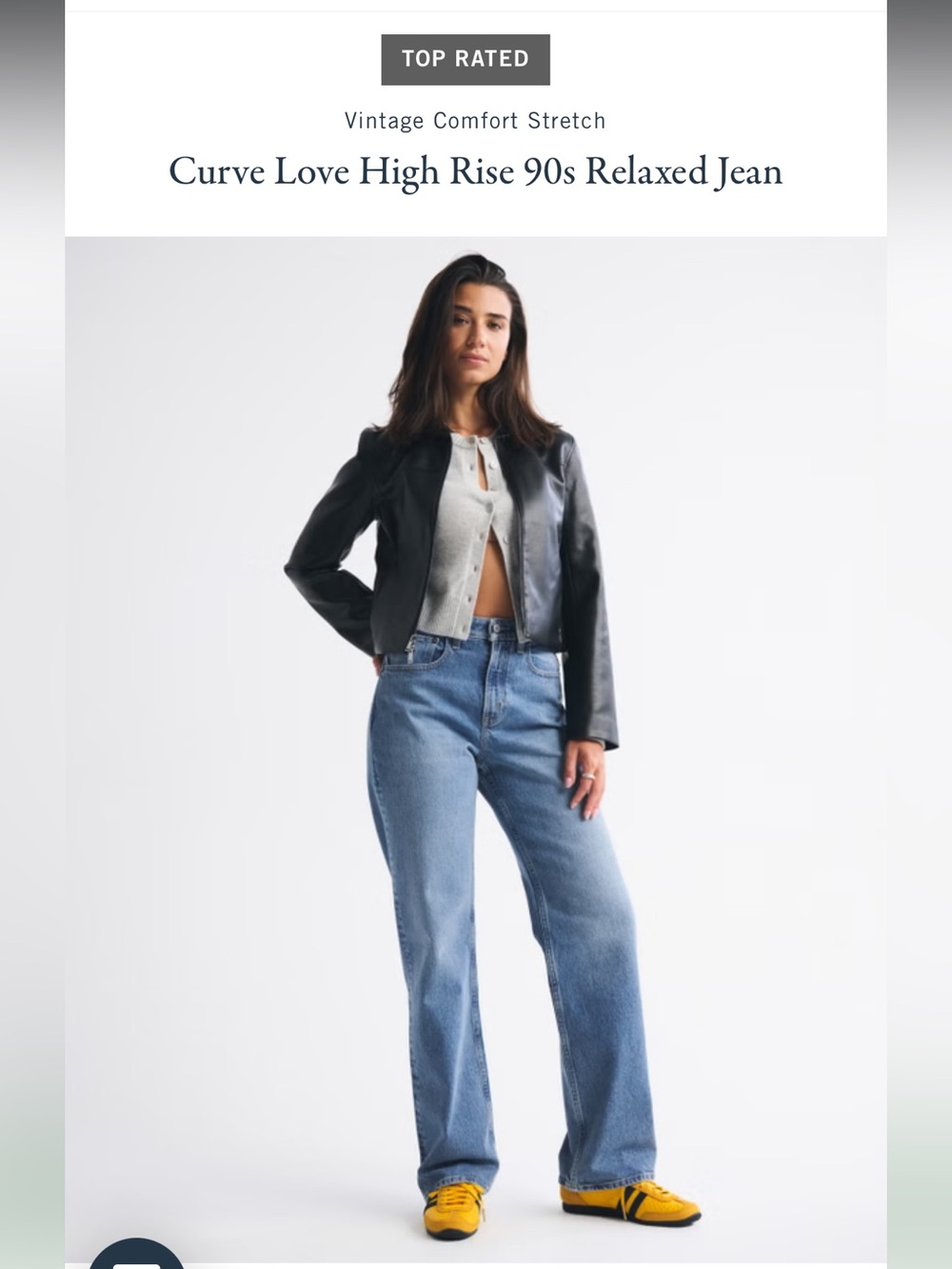 Abercrombie & Fitch Curve Love High-Rise 90s Relaxed Jeans